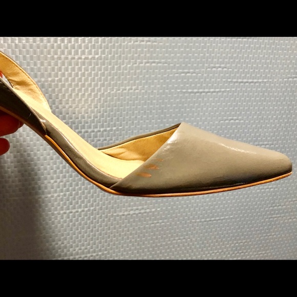 Gray Slingback Heels - Picture 2 of 2